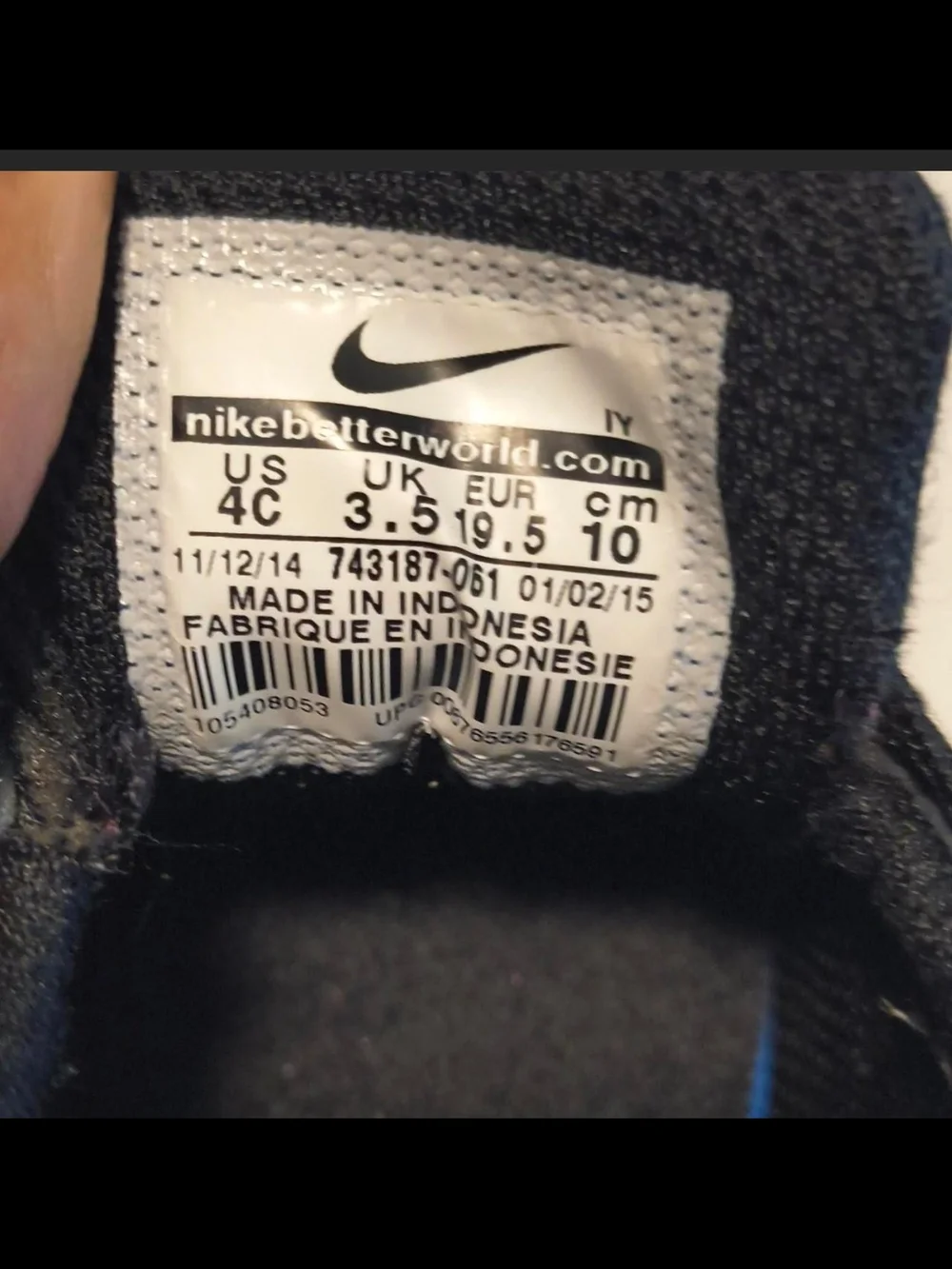 Nike Black and Orange Toddler Low-Top Sneakers